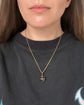 VICTORIAN 15CT GOLD COILD SNAKE & AGATE PENDANT