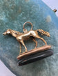 19TH CENTURY FINELY MODELLED HORSE FOB PENDANT