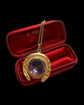 ANTIQUE 9CT GOLD & PASTE HORSESHOE PENDANT
