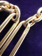 VICTORIAN 15CT GOLD PAPERCLIP LINK ALBERT CHAIN