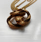 VICTORIAN HIGH CARAT GOLD & HAIR SNAKE PENDANT