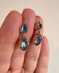 EARLY 19TH CENTURY LIGHT BLUE PASTE DOUBLE DROP EARRINGS