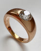 VICTORIAN DIAMOND & 18CT GOLD FLUSH SET RING