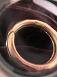 ANTIQUE FACETED 9CT GOLD SPLIT RING
