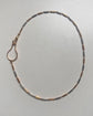 ANTIQUE BI-COLOUR 18CT GOLD & PLATINUM TROMBONE CHAIN