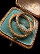 GEORGIAN LARGE 15CT GOLD OUROBOROS SPLIT RING