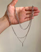ANTIQUE SILVER REEDED PAPERCLIP GUARD CHAIN