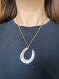 LARGE VICTORIAN SILVER HORSESHOE PENDANT
