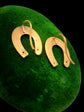 VICTORIAN 15CT GOLD HORSESHOE EARRINGS