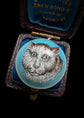 VICTORIAN ENAMEL CAT PENDANT