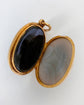 VICTORIAN BULLSEYE AGATE LOCKET PENDANT