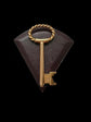VINTAGE LARGE 9CT GOLD KEY PENDANT