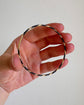 19TH CENTURY ELEPHANT HAIR & 18CT GOLD BANGLE