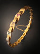 VICTORIAN 15CT GOLD ARTICULATED BRACELET