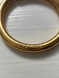 HUGE VICTORIAN 9CT GOLD SLIDING BOLT RING