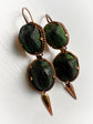 VICTORIAN DOUBLE SCARAB BEETLE EARRINGS