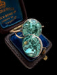 EARLY VICTORIAN TURQUOISE PASTE EARRINGS