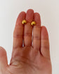 VICTORIAN 15CT GOLD DOMED STUD EARRINGS