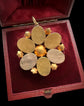VICTORIAN SCARAB BEETLE & 15CT GOLD PENDANT
