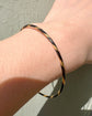19TH CENTURY ELEPHANT HAIR & 18CT GOLD BANGLE