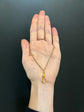 VICTORIAN LARGE 18CT GOLD SNAKE DOG CLIP