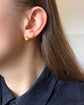 VICTORIAN 15CT GOLD DOMED STUD EARRINGS