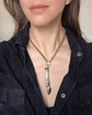 VICTORIAN SILVER & BLOODSTONE STAG LEG PENDANT