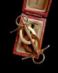 ANTIQUE HORSESHOE & BIT EQUESTRIAN BROOCH