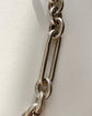 ANTIQUE SILVER PAPERCLIP ALBERT CHAIN