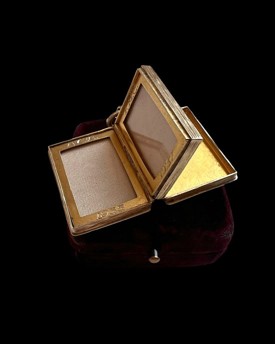 EARLY 20TH CENTURY SILVER BOOK LOCKET PENDANT