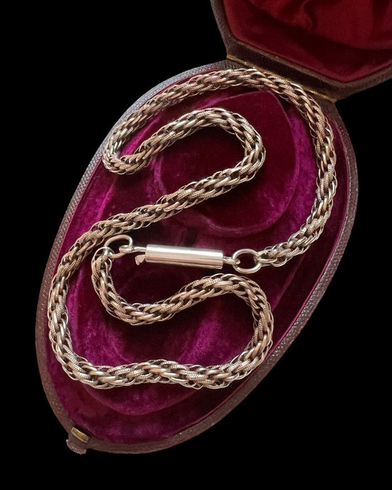 LATE GEORGIAN CHUNKY SILVER CHAIN