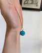 VICTORIAN PAVÉ TURQUOISE SPHERE PENDANT
