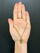 VICTORIAN 15CT GOLD & TURQUOISE INTAGLIO FOB PENDANT