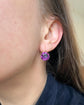 VICTORIAN PURPLE PASTE EARRINGS