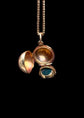 VICTORIAN 18CT GOLD ORB LOCKET WITH CONCEALED SPINNER FOB