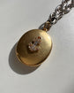 ANTIQUE DIAMOND ANCHOR 18CT GOLD LOCKET