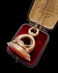 19TH CENTURY DOULBE OUROBOROS FOB PENDANT ‘TENTANDA VIA EST’