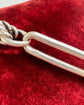 ANTIQUE SILVER PAPERCLIP & LOVERS KNOT CHAIN