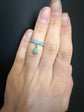 VICTORIAN BLUE ENAMEL LOCKET RING