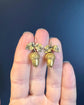 VICTORIAN PINCHBECK ACORN EARRINGS