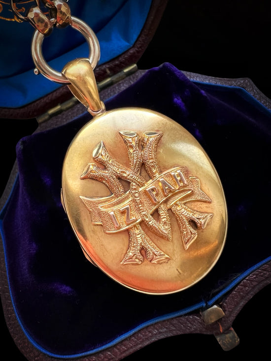 VICTORIAN 15CT GOLD MIZPAH LOCKET