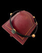 ANTIQUE SCARAB & ELEPHANT HAIR BANGLE