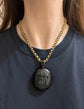 VICTORIAN HUGE WHITBY JET LOCKET