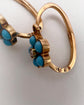 ANTIQUE TURQUOISE & PEARL FLOWER EARRINGS