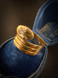 VICTORIAN 18CT & DIAMOND SNAKE RING