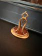 GEORGIAN HIGH CARAT GOLD FOB PENDANT WITH DOG INTAGLIO