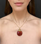 EARLY 19TH CENTURY FRENCH MARBLE GLASS & GOLD SCENT BOTTLE PENDANT