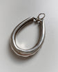 HUGE ANTIQUE SILVER & PASTE HORSESHOE PENDANT
