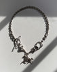 SILVER EQUESTRIAN NECKLACE