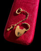 19TH CENTURY WORKING 18CT GOLD PADLOCK & KEY